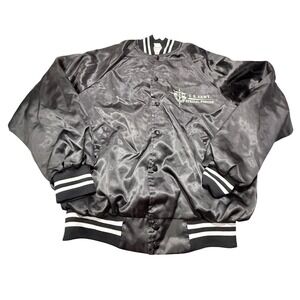 Vintage Soffe Jackets US Army Special Forces Satin Bomber Jacket Black XL USA